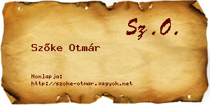 Szőke Otmár névjegykártya